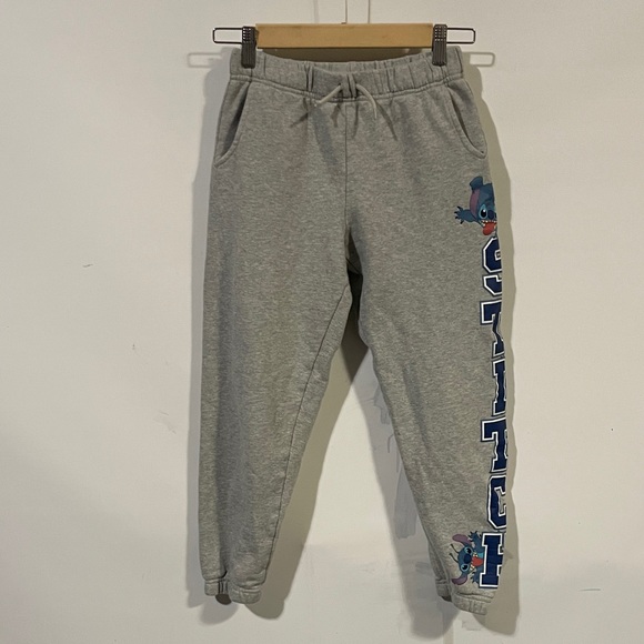 Disney Gray Kids lilo and stitch Joggers with Blue Graphic - Picture 1 of 5